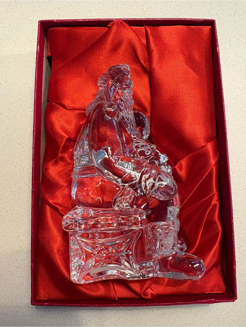 Waterford Crystal forth edition children’s Santa, collectors mint condition.